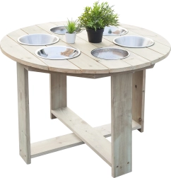 Table éducative de jardin 6 en 1 CLASSIC WORLD pour jeu sensoriel avec sable, eau et galets