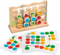 Lucy & Leo vogels en katten – houten motoriekspel met voorbeelden