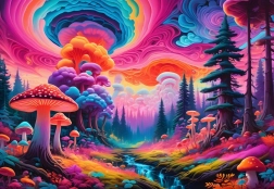 Puzzel Paddenstoelenbos 1000 stukjes