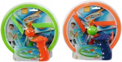 pull-cord flying disc – colorful plastic