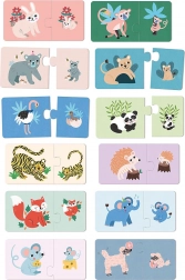 Houten puzzel jongen en moeder Vilac