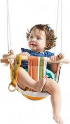 Children's cotton fabric swing, striped – 2Kids Toys