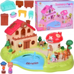 Interactive Magnetic Dollhouse with Moving Features – Scenery Park