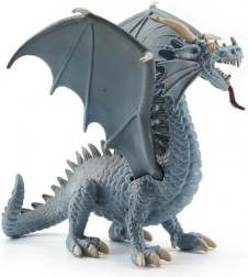 Figurine Dragon gris 15,5 cm
