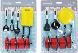 Plastic children's kitchen cookware set, 2 types