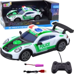 Sportieve politieauto RC Drift met LED-verlichting 1:22