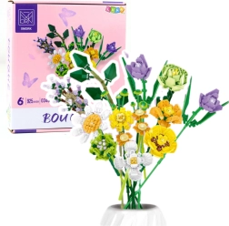 Construction building set decorative flower bouquet, 925 pieces
