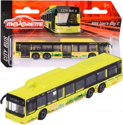 Stadsbus MAN Lion's City C geel – model Majorette