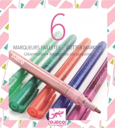 Feutres pailletés pastels Djeco
