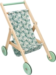 Lichte houten poppenwagen