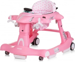 Loopstoeltje 3-in-1 Vliegtuig Roze