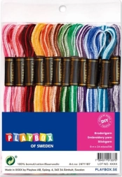 Playbox regenboog borduurgaren 25 stuks