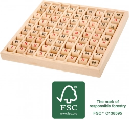 Small Foot tafels met rolletjes van FSC-hout