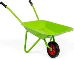 Groene kinderkruiwagen