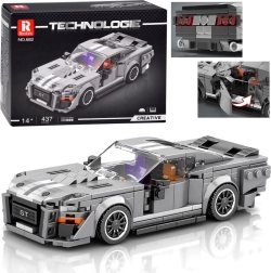 Technical building set 1960s GT sports car – gray