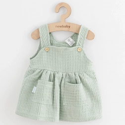 kinder muslin rokje new baby comfort clothes saliegroen 92