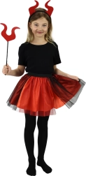 Schattig duiveltje kostuum met tutu rok en accessoires
