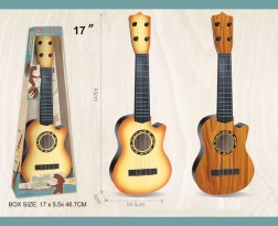 Kunststof kindergitaar met 4 snaren