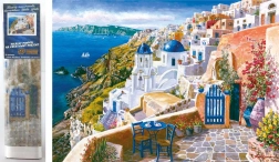 Diamond painting Santorini 30 × 40 cm
