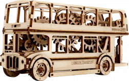 Houten 3D-puzzel – Londense bus
