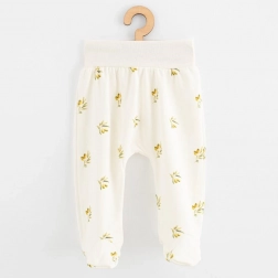 Baby footed pants from organic cotton New Baby Olives 74 (6–9 m)