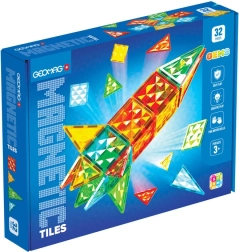 GEOMAG Gems Rocket Magnetic Building Set – 32 Pieces