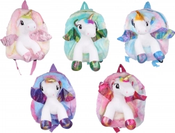 Plush Unicorn Backpack for Children