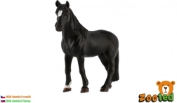 Figurine de cheval noir en plastique 13 cm