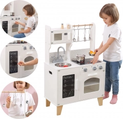 Houten keuken met verlichting en geluid PolarB