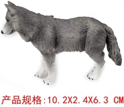 Figurine of a Grey Wolf 10 cm