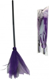 Kinderbezem 90 cm in zak met kaart