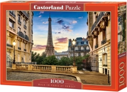 Puzzle 1000 Pieces Stroll Through Paris at Sunset