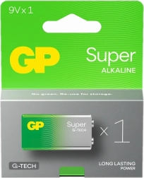 Alkaline batterij 9V GP Super
