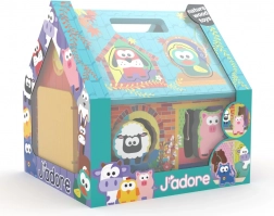 Houten inlegpuzzel – boerderijhuisje