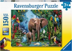 Ravensburger puzzle Elephants in the Oasis 150 pieces