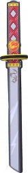 Schuimrubberen katana-zwaard 53 cm