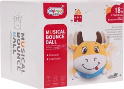 Interactief springend koetje met lichtjes en geluiden