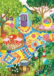 Puzzle mosaïque de jardin 1000 pièces