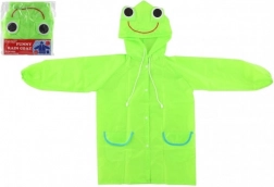 Children's Raincoat Frog, Green, Size 110-120 cm