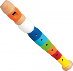Flûte en bois colorée pour enfants