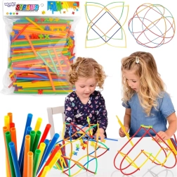 Woopie Constructive Colorful Straws 500 pcs
