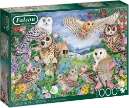 FALCON Puzzle Owls in the Forest, 1000 Pieces