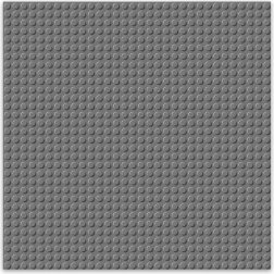 Brixies bouwplaat donkergrijs 25,5 x 25,5 cm