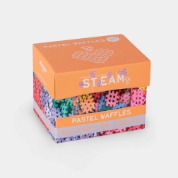 Constructieblokjes Waffle mini pastel 500 stuks