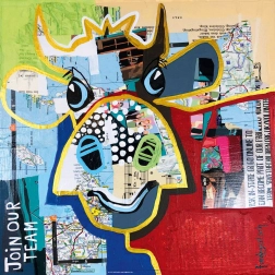 Square Puzzle Dotted Cow 1000 Pieces