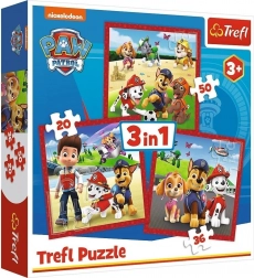 Puzzle 3 in 1 PAW PATROL Cheerful Pups Trefl