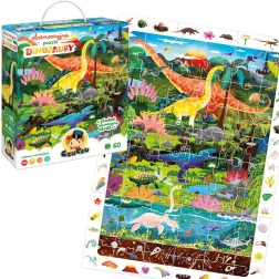 CzuCzu Puzzle explorateur Dinosaures 60 pièces affiche éducative