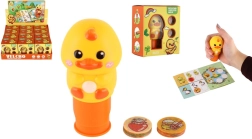 Tampon pour enfants avec petit canard et autocollants