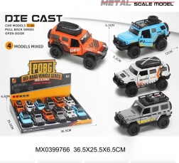metal off-road jeep 1:36 with pull-back drive
