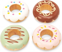 Set de donuts en bois